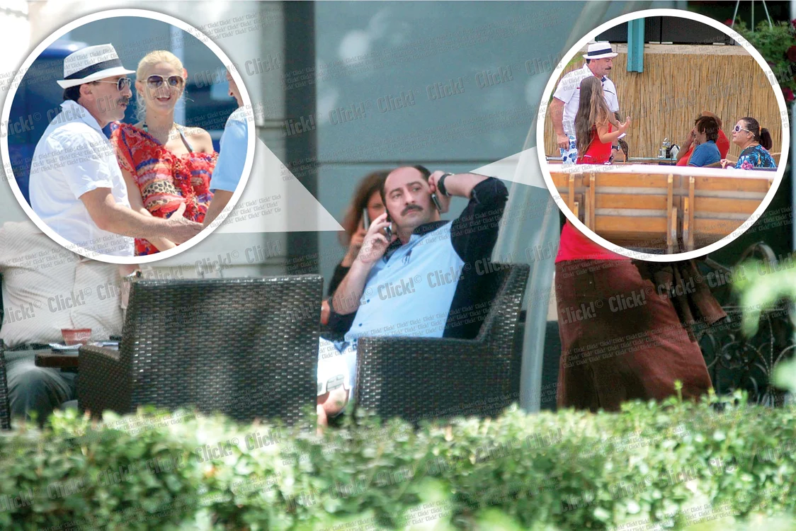 
    Ţociu şi Ramona,  surprinşi de  paparazzi pe Litoral (stanga). Romică îşi scoate  familia la terasă de  câte ori are ocazia  