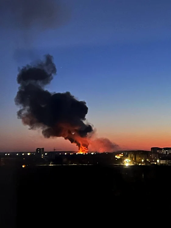 Bombardament în Ucraina FOTO Nexta