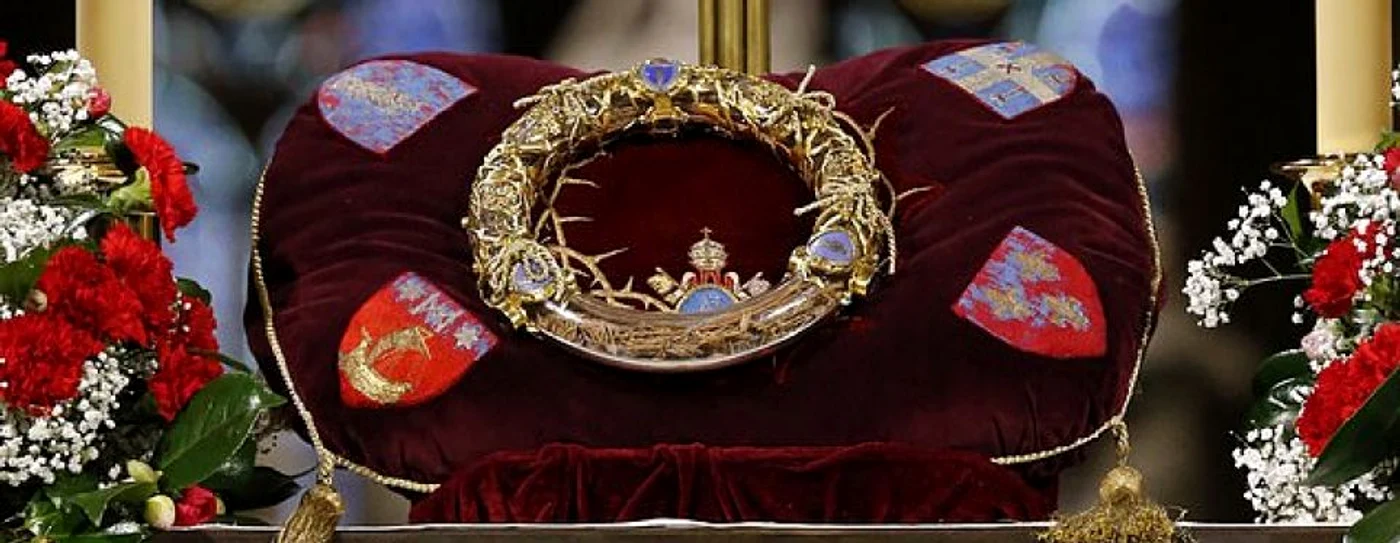 Coroana cu spini a lui Iisus de la Notre Dame FOTO Getty Images