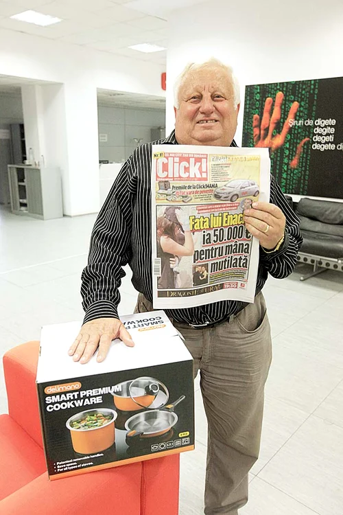 Constantin Vartolomei s-a dus acasă cu un set de oale moderne