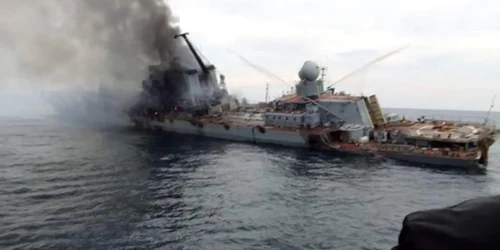 crucisatorul Moskva distrus captură video Butosuv Plus jpg