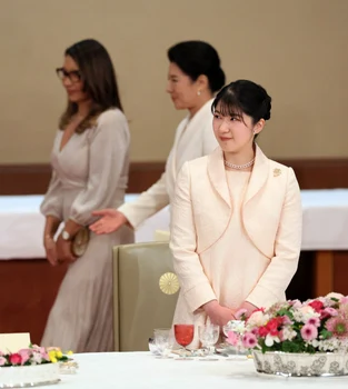 Prințesa Aiko la primul ei banchet de stat. FOTO: Profimedia