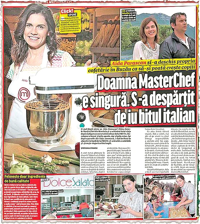 Click! a relatat pe larg despre problemele cu care s-a confruntat Aida Parascan, câştigătoarea “Masterchef”, ediţia 2013