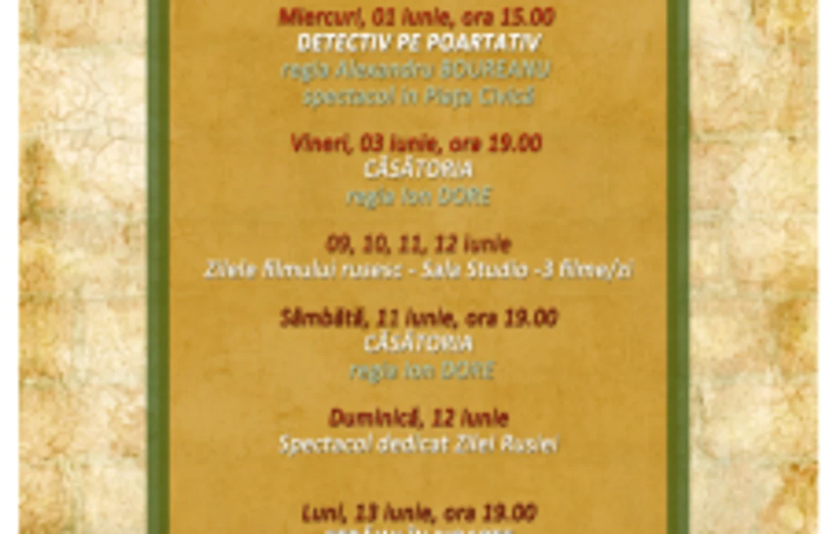 Programul teatrului