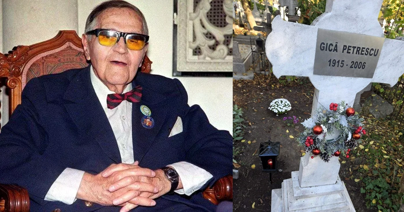 Mormântul lui Gică Petrescu din Cimitirul Bellu, lăsat în paragină de autorități 