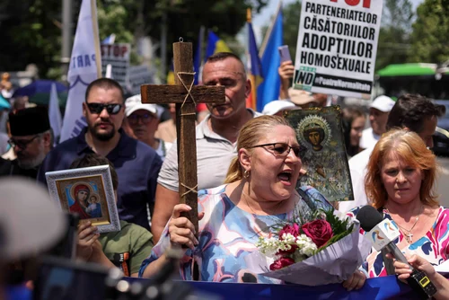 Diana Șoșoacă la Marșul Normalității. FOTO: INQUAM Photos / Sabin Cîrstoveanu
