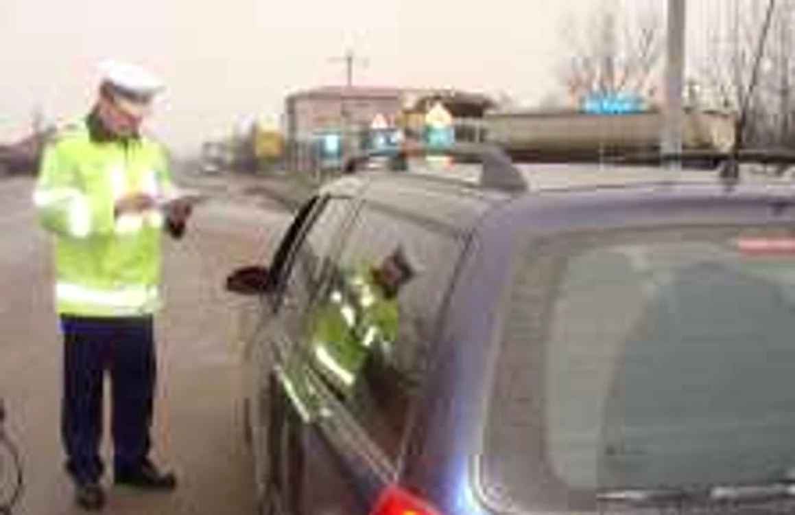 Şoferul a fost oprit la un control de rutină