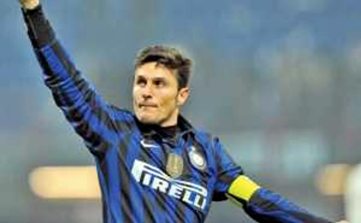 Căpitanul lui Inter, Javier Zanetti, nu şi-a putut ajuta prea mult echipa