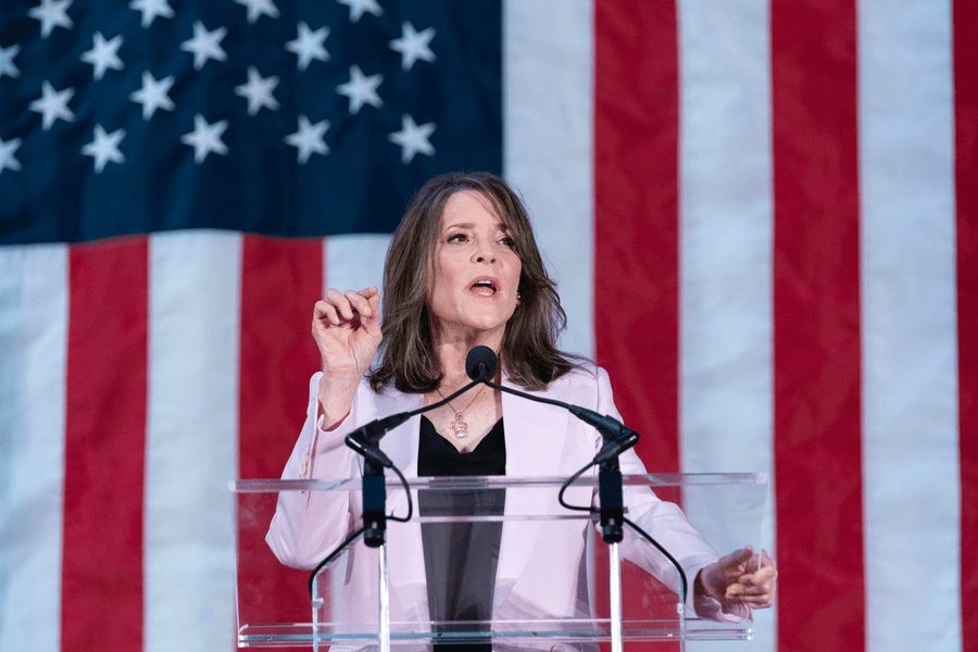 Fosta candidată democrată Marianne Williamson, din nou în cursa pentru Casa Albă VIDEO 