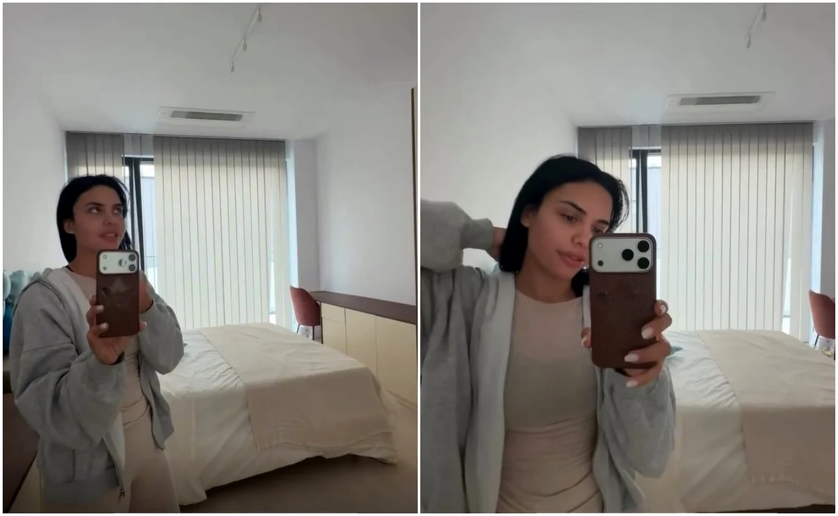Andreea Popescu, în noua ei casă.