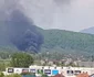 Incendiu violent în Râmnicu Vâlcea la un depozit de materiale de construcţii - o victimă a suferit arsuri grave Foto Daciana Stoica