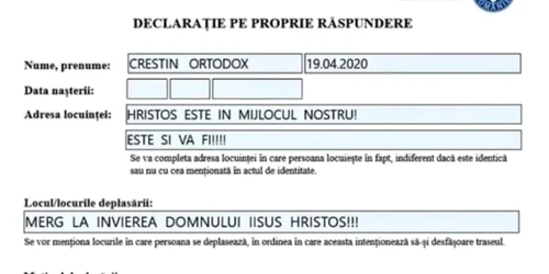 Declaratie pe proprie raspundere Borsa