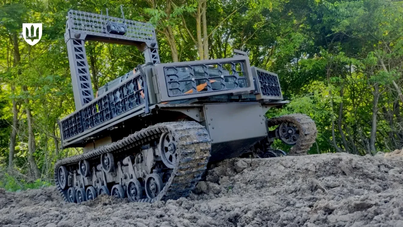 Murakha este o platformă robotică pe șenile FOTO Ministerul Apărării / Facebook