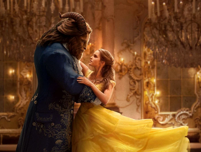 Actorii Emma Watson şi Dan Stevens interpretează personajele principale în „Frumoasa şi Bestia“ FOTO Disney