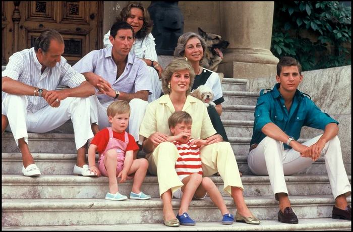 Lady Di în salopetă, la întâlnirea cu Familia Regală spaniolă, foto: Profimedia