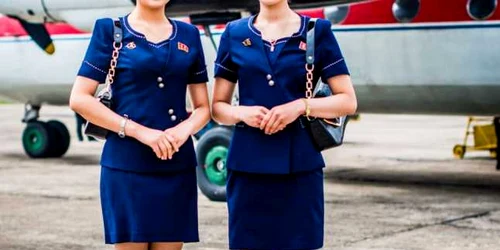 stewardeze air koryo coreea de nord