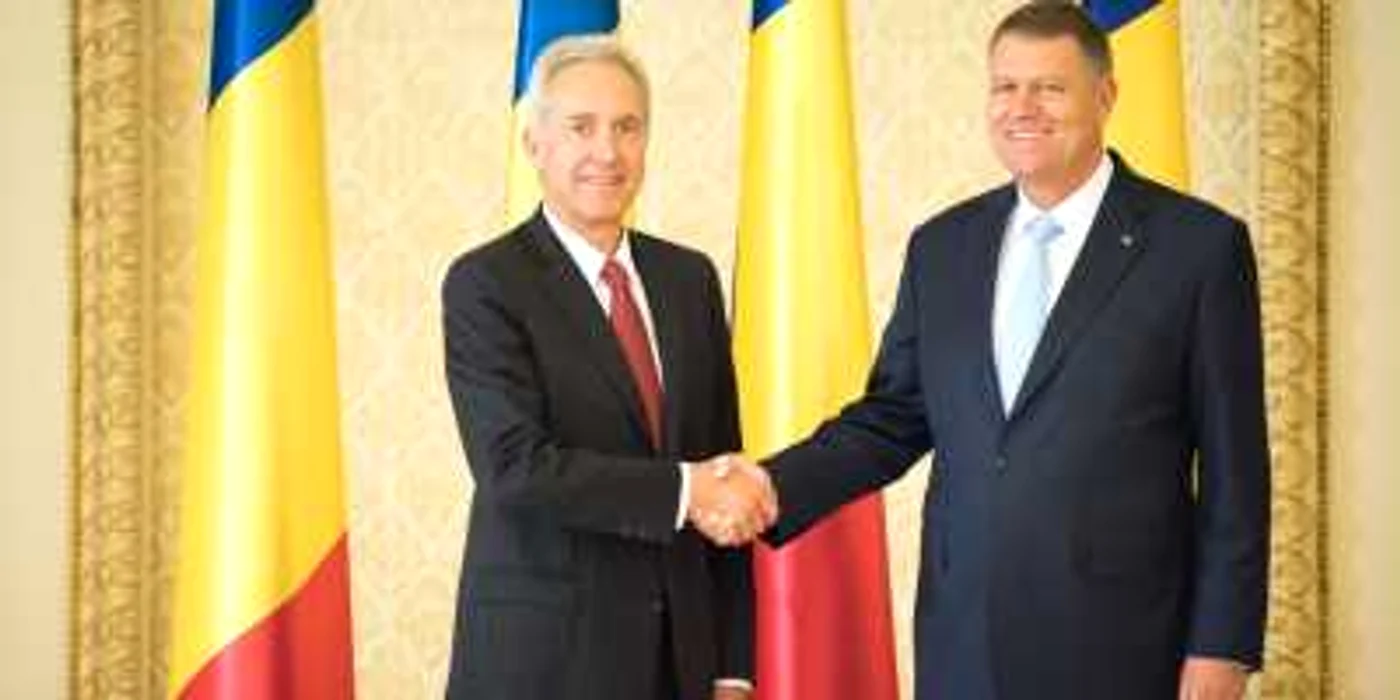 Hans Klemm a fost primit ieri de preşedintele Klaus Iohannis Foto: presidency.ro