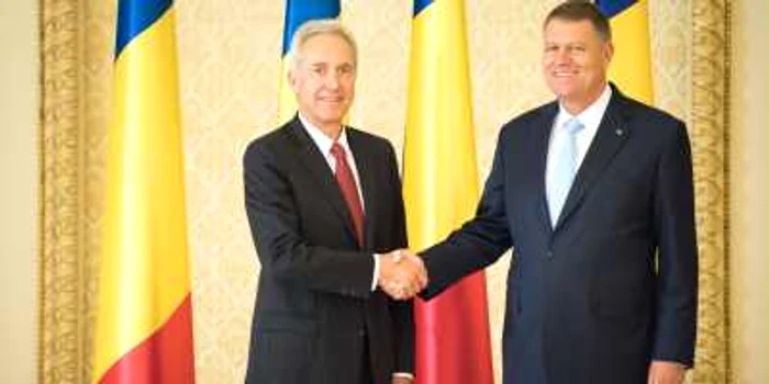 Hans Klemm a fost primit ieri de preşedintele Klaus Iohannis Foto: presidency.ro
