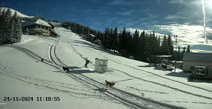 Statațiunea Parâng. Sursa: Webcam. Facebook. Dragoș Dula