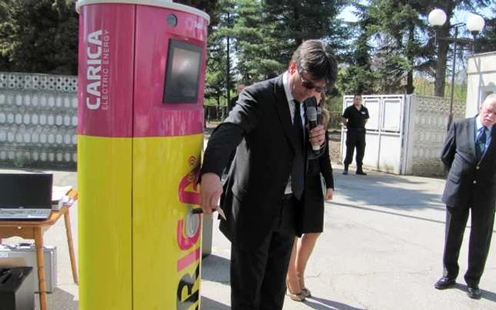 Punct de încare pentru maşini electrice