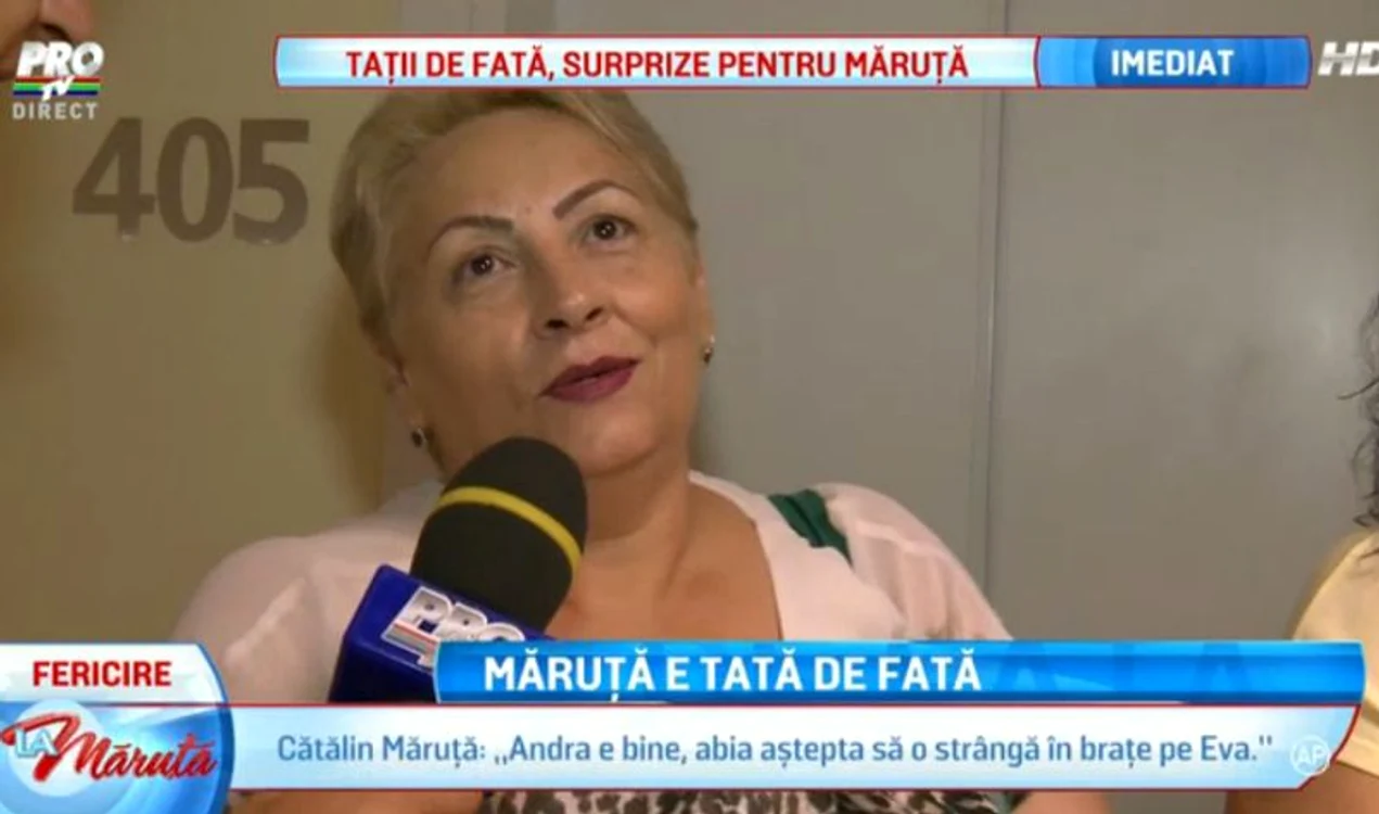 Mama Andrei a remarcat că bebeluşul seamănă leit cu prezentatorul