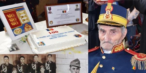 Moisă Irod veteran din Sibiu ultimul soldat român din Garda Regală Sursă Brigada 30 Gardă „Mihai Viteazul” jpg