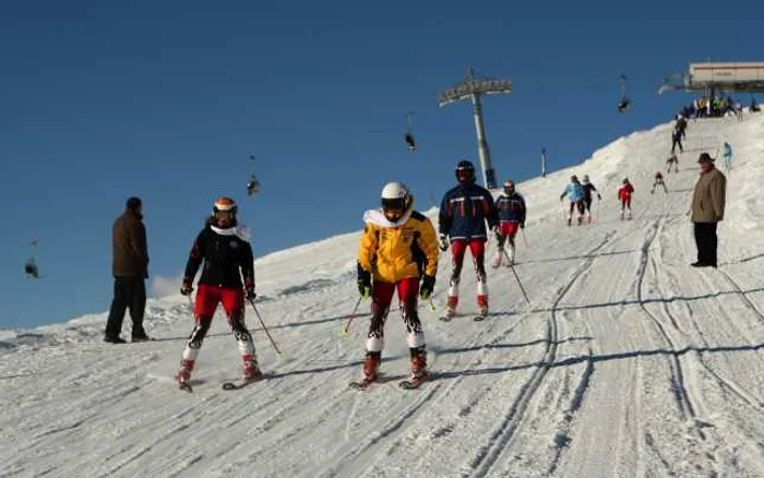 Pârtia Nouă din Sinaia, între Cota 1000 şi Cota 1400, are condiţii similare domeniului schiabil din Austria. FOTO Adevărul