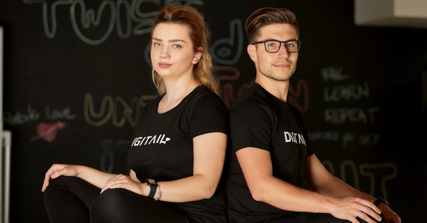 Ruxandra Pui și Sebastian Gabor, cofondatori Digitail