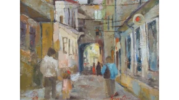 Jocul de a vara Expoziţie de pictură Acuarelă Pastel jpeg
