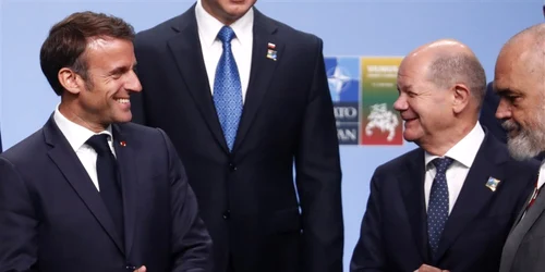 Macron și Scholz au anunțat noi ajutoare militare pentru Ucraina la Vilnius FOTO EPA-EFE
