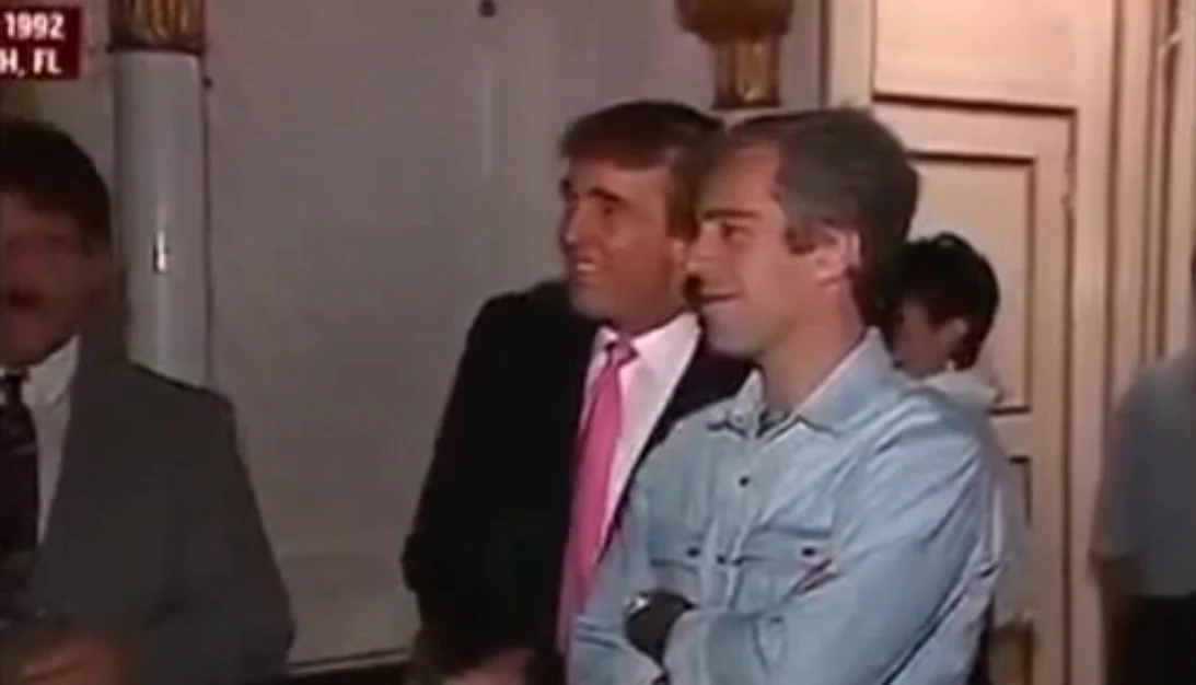 Donald Trump și Jeffrey Epstein/FOTO: Captură video