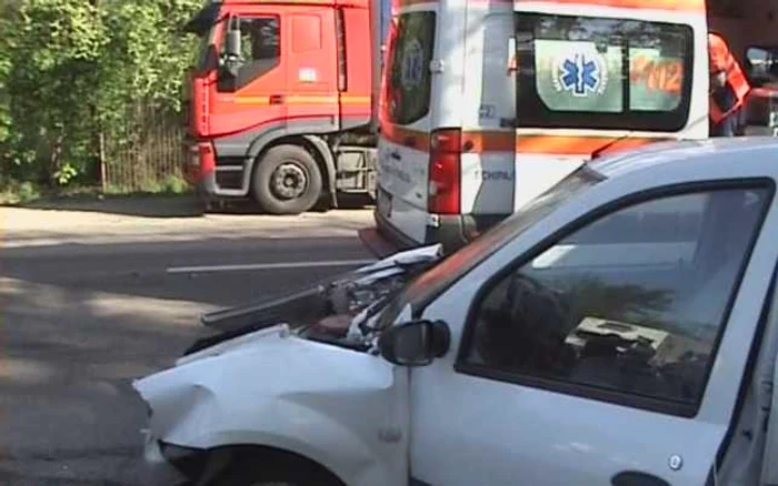 Imagine de la accident. FOTO: NICOLETA BUTNARU