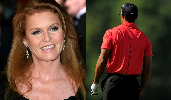 Sarah Ferguson și Tiger Woods  foto   Profimedia jpg