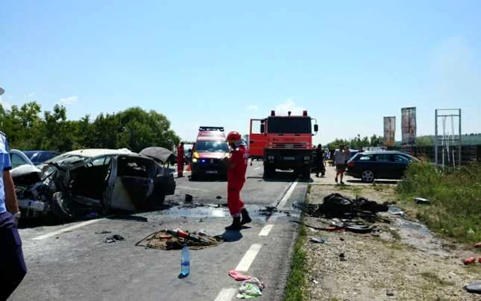 O persoană a fost grav rănită în accident FOTO Adevărul