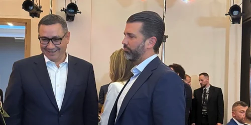 Victor Ponta si Donald Trump Jr la Bucureşti, foto Facebook Victor Ponta jpg