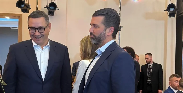 Victor Ponta s-a întâlnit la Bucureşti cu Donald Trump Jr. Foto Facebook/Victor Ponta
