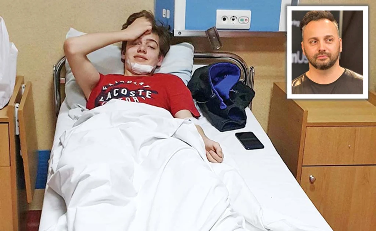 
    Martin va sta o lună cu piciorul în gips  