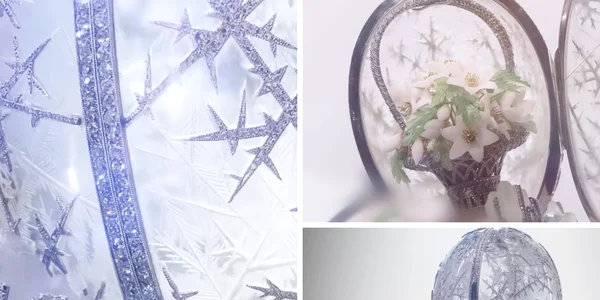 Ou ul de iarna de Faberge foto colaj foto captura video youtube Christie's png