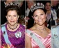 Regina Silvia, Prințesa Moștenitoare Victoria și Prințesa Sofia a Suediei cu coroanele lor prețioase