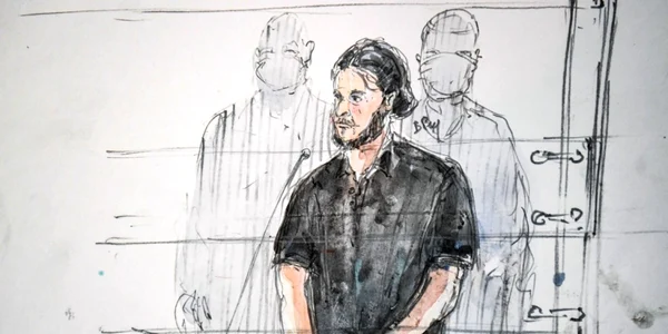 salah abdeslam proces schita Benoit PEYRUCQ / AFP