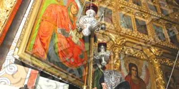 Această copie a icoanei a fost adusă la Celic Dere în 1840 