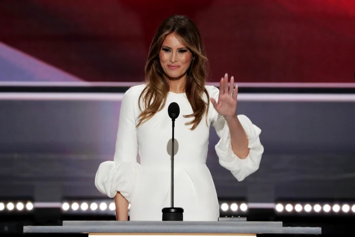 Melania Trump a promis că va lupta pentru valorile americane FOTO Getty Images