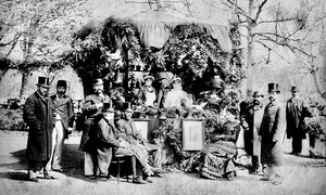 Chioșc în Parcul Cișmigiu, la sfârșitul secolului al XIX-lea (© Wikimedia Commons)