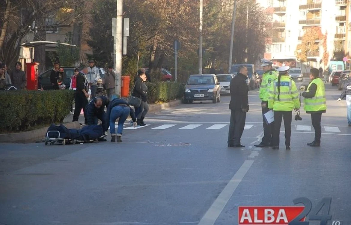 Bătrânul a murit pe loc. Foto: alba24.ro - Daniel Bloss
