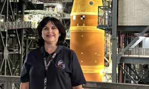 Ramona Gaza Artemis II   KSC, Vehicle Assembly Building jpg
