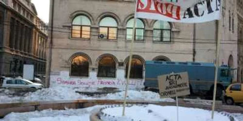 Proteste anti ACTA 25 februarie, Bucureşti