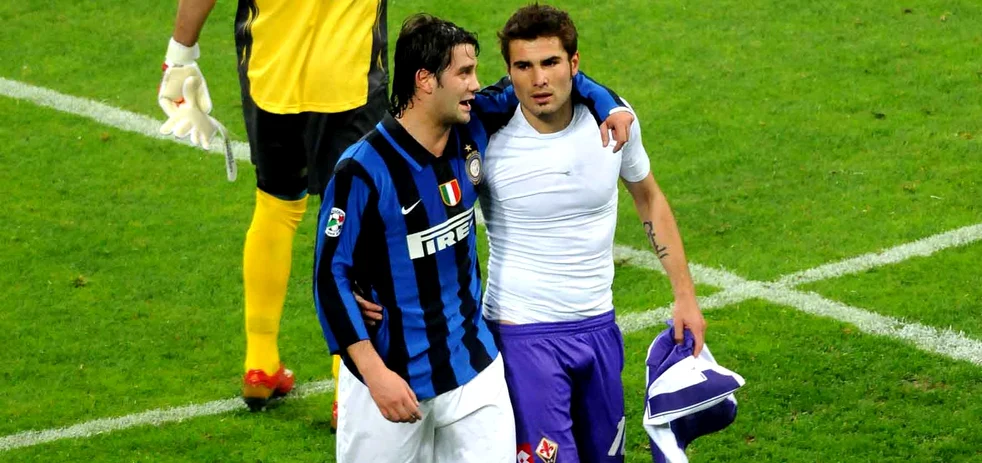 Cristi Chivu și Adrian Mutu, doi români care au jucat la nivel înalt. Foto Sportpictures
