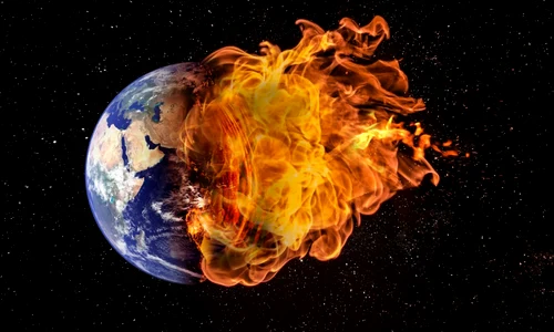 Planeta Pamant in flacari -incalzire globala FOTO Shutterstock 