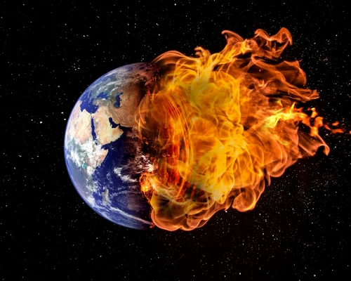 Planeta Pamant in flacari -incalzire globala FOTO Shutterstock 