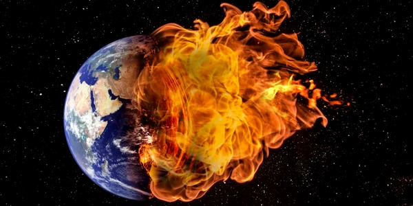 Planeta Pamant in flacari -incalzire globala FOTO Shutterstock 